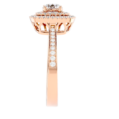 Cushion Double Halo Diamond Ring