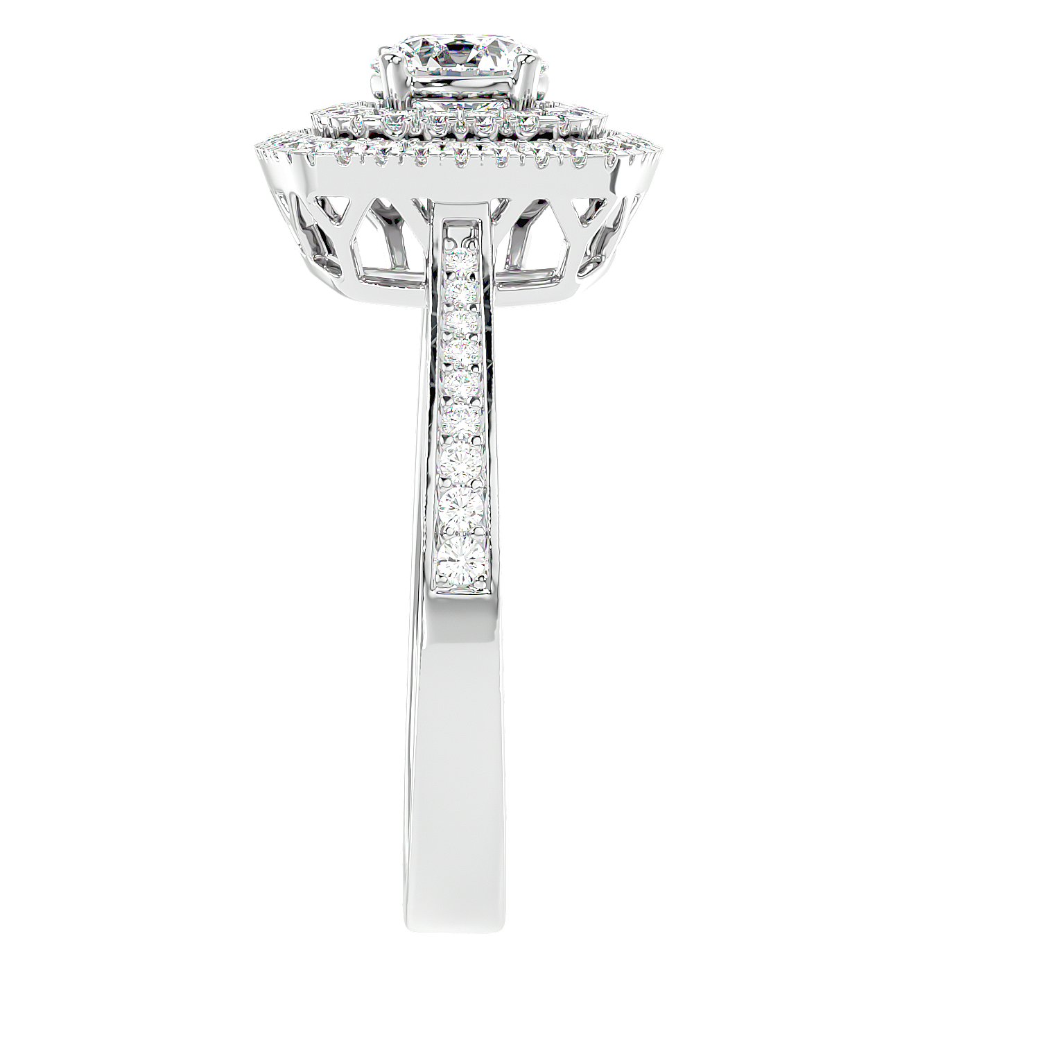 Cushion Double Halo Diamond Ring