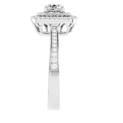Cushion Double Halo Diamond Ring