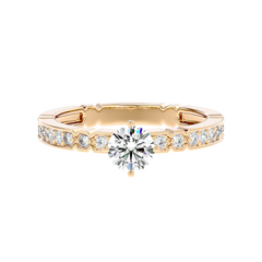 Vintage Link Band Diamond Ring