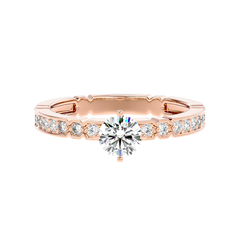 Vintage Link Band Diamond Ring