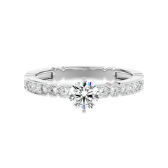 Vintage Link Band Diamond Ring