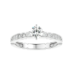 Vintage Link Band Diamond Ring