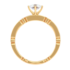 Vintage Link Band Diamond Ring