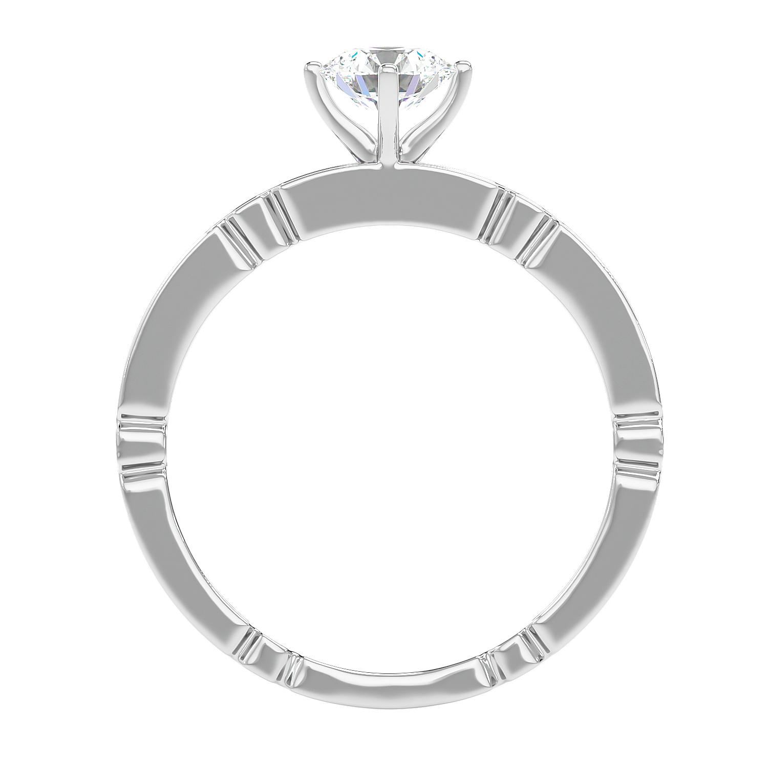 Vintage Link Band Diamond Ring
