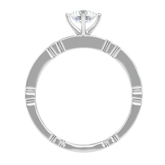 Vintage Link Band Diamond Ring
