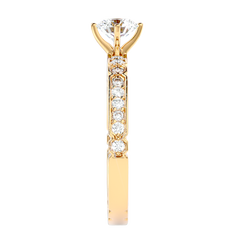 Vintage Link Band Diamond Ring