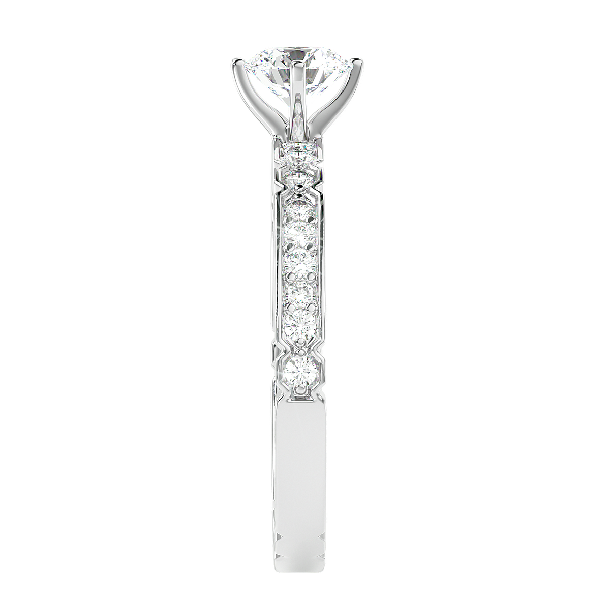 Vintage Link Band Diamond Ring