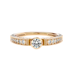Bezel Set Vintage Diamond Ring