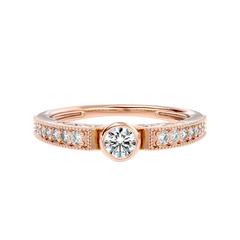 Bezel Set Vintage Diamond Ring