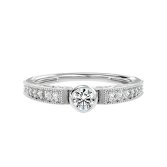 Bezel Set Vintage Diamond Ring