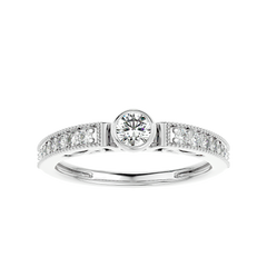 Bezel Set Vintage Diamond Ring