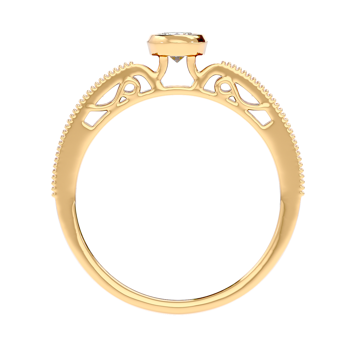 Bezel Set Vintage Diamond Ring