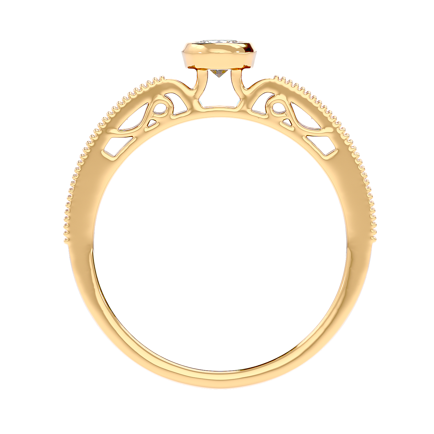 Bezel Set Vintage Diamond Ring