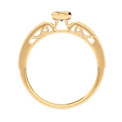 Bezel Set Vintage Diamond Ring