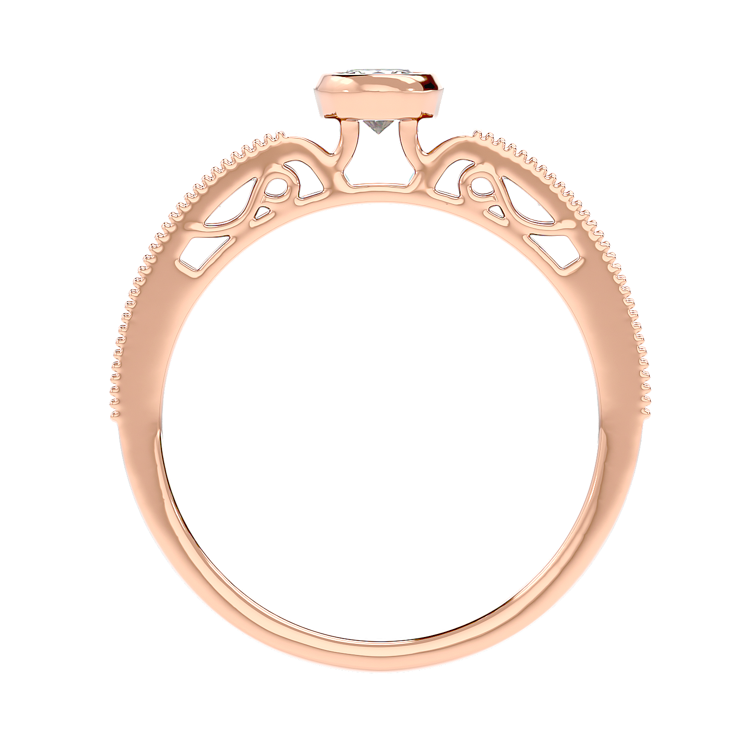 Bezel Set Vintage Diamond Ring