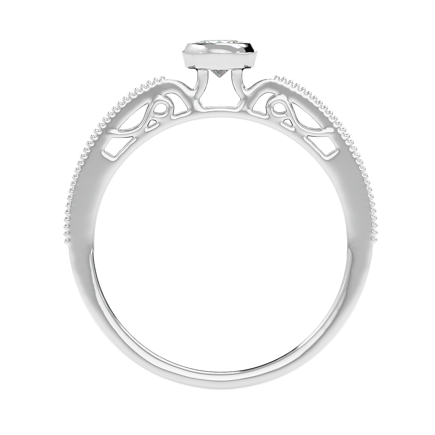 Bezel Set Vintage Diamond Ring