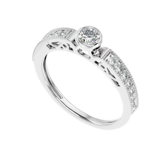 Bezel Set Vintage Diamond Ring
