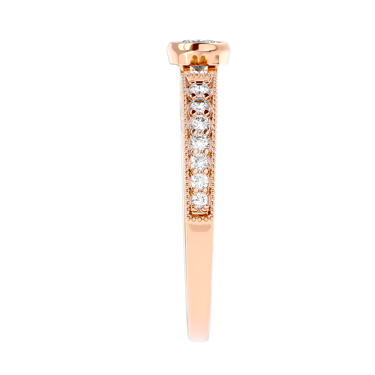 Bezel Set Vintage Diamond Ring