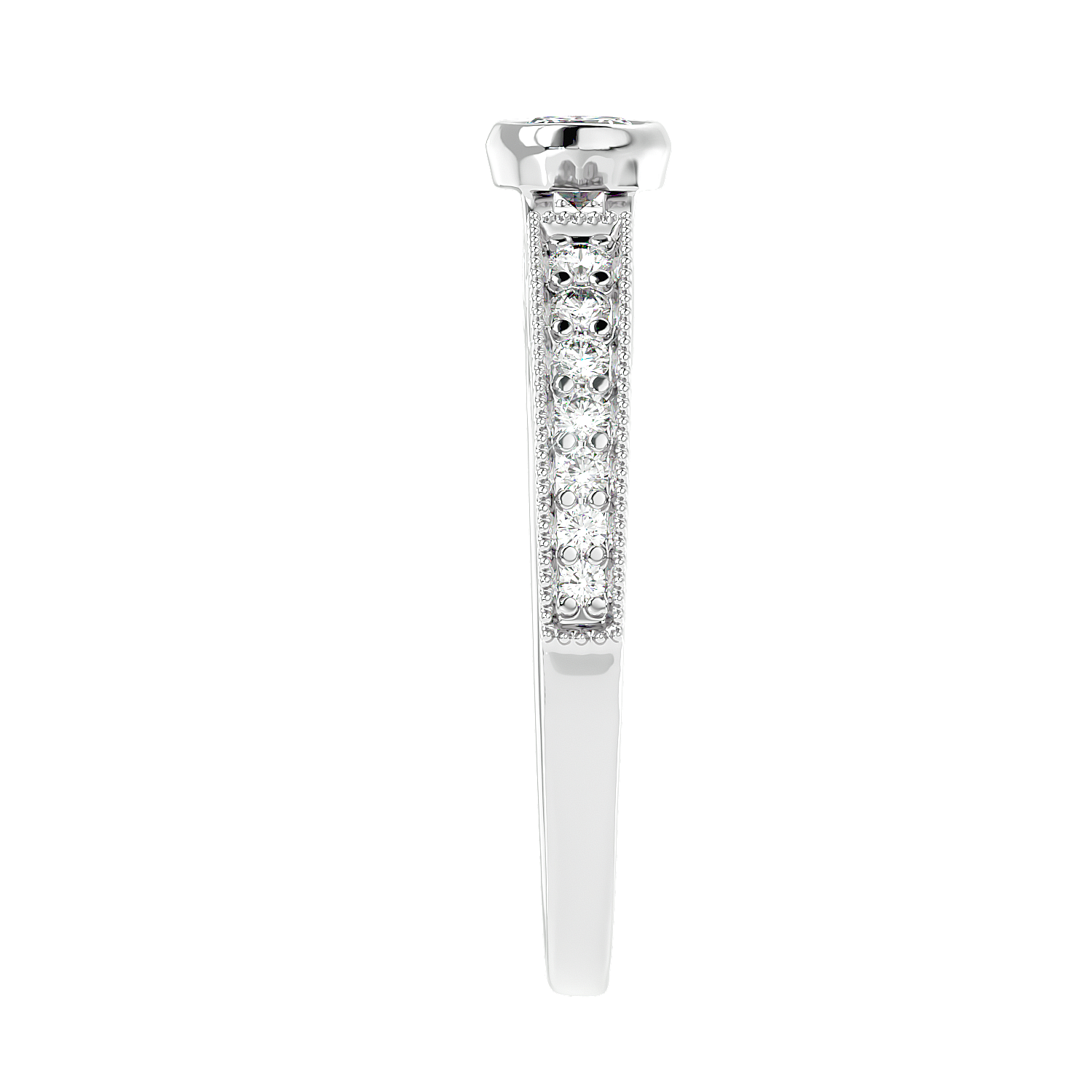 Bezel Set Vintage Diamond Ring