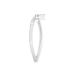 Crossover Rope Detail Diamond Ring