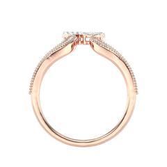 Toi et Moi Pear Diamond Ring