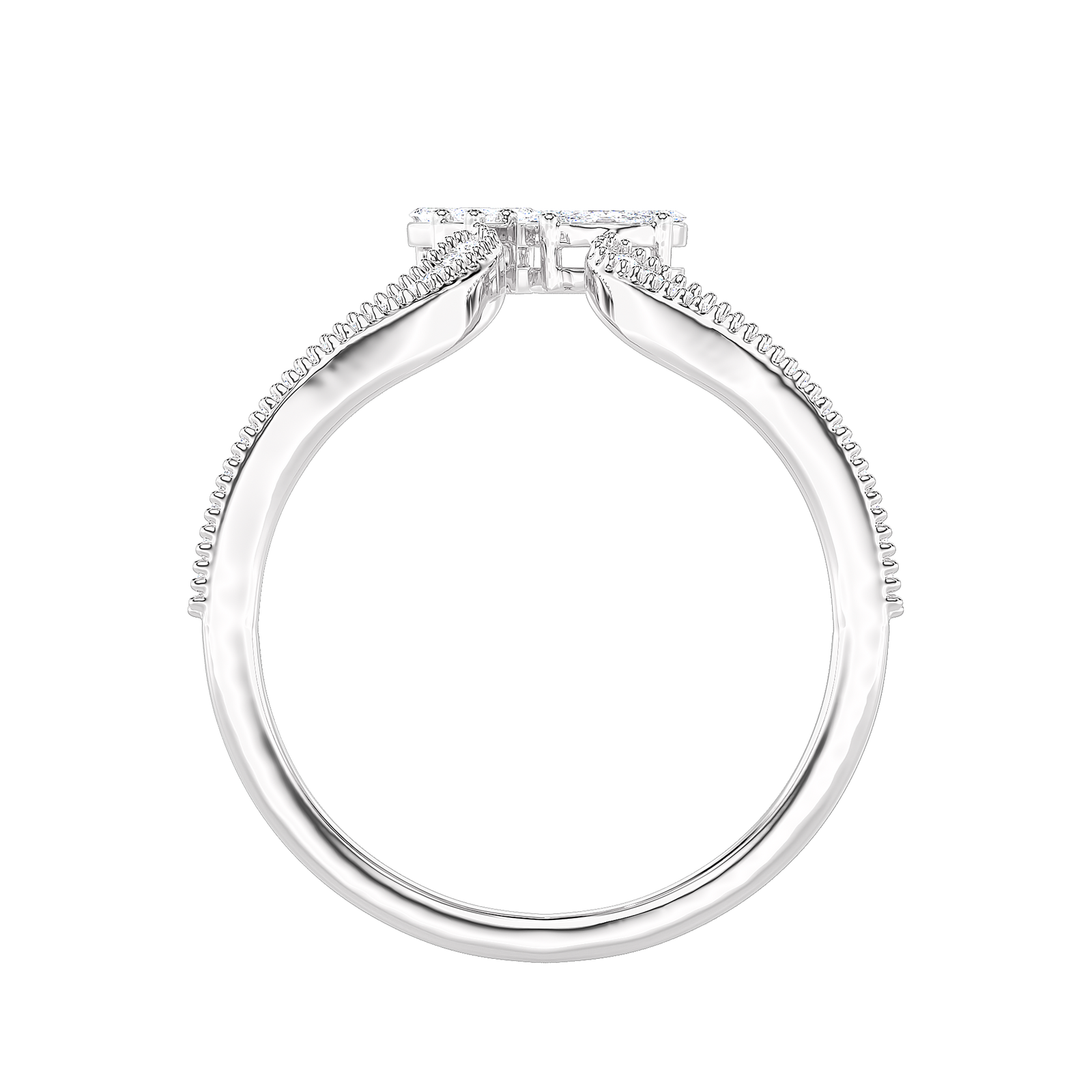 Toi et Moi Pear Diamond Ring