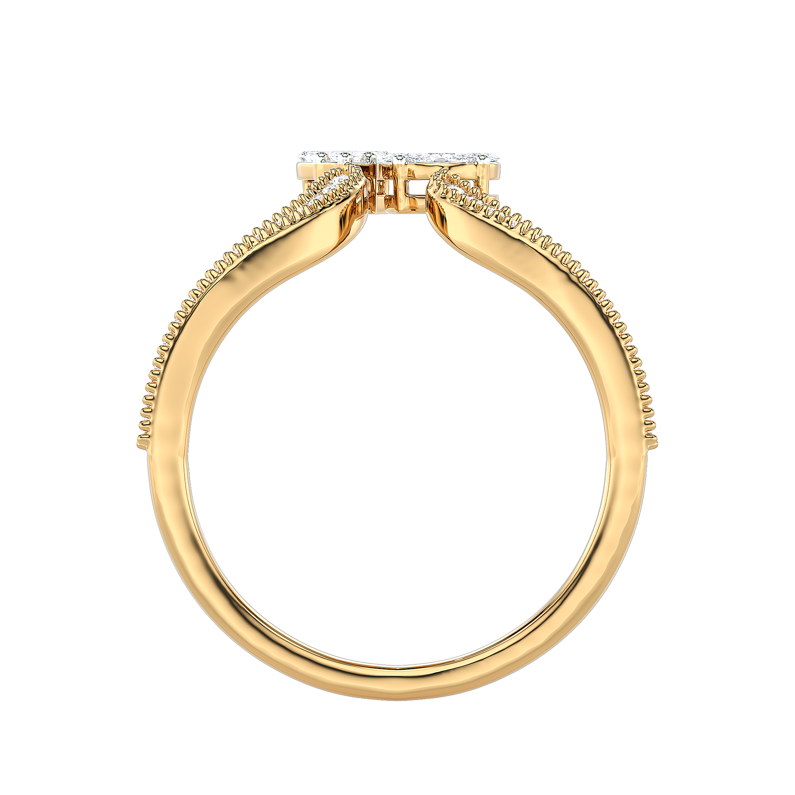 Toi et Moi Pear Diamond Ring