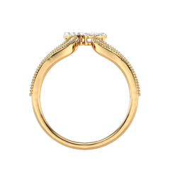 Toi et Moi Pear Diamond Ring