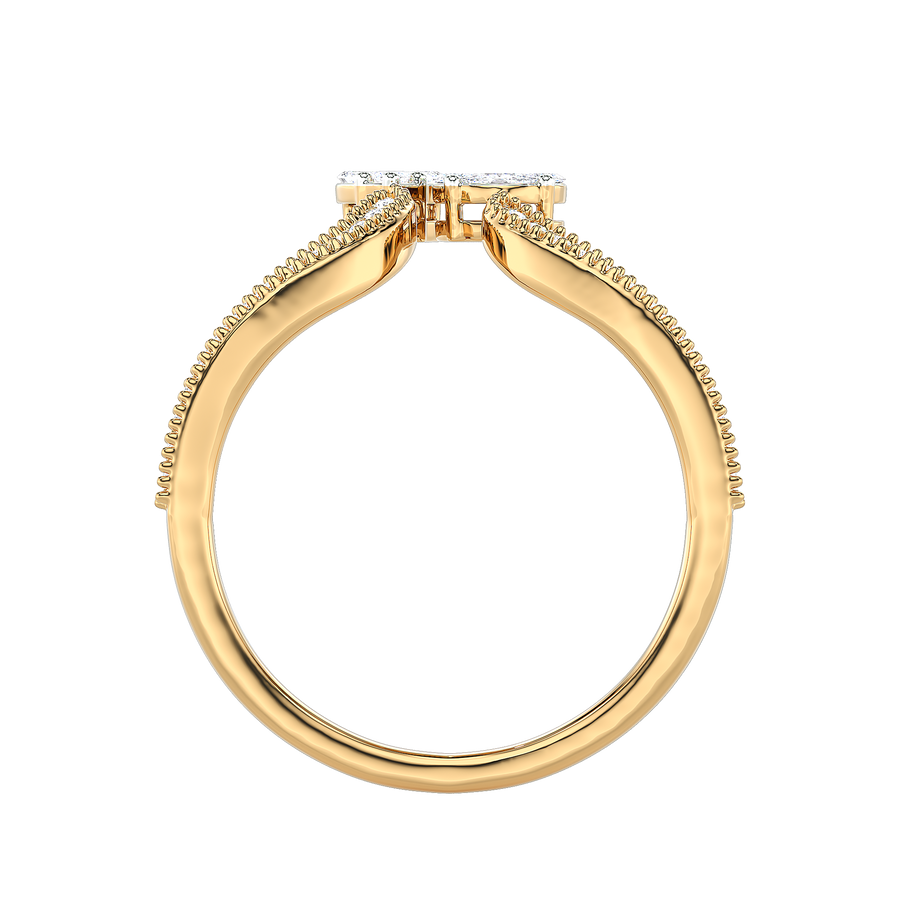 Toi et Moi Pear Diamond Ring